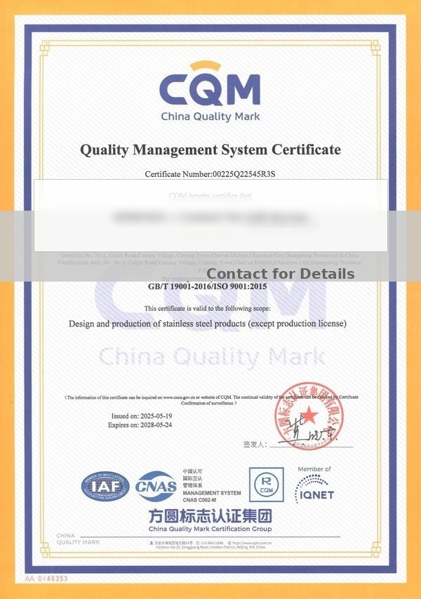 ISO 9001 Certificate