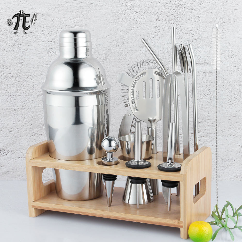 14 Piece European Style Cocktail Shaker Set