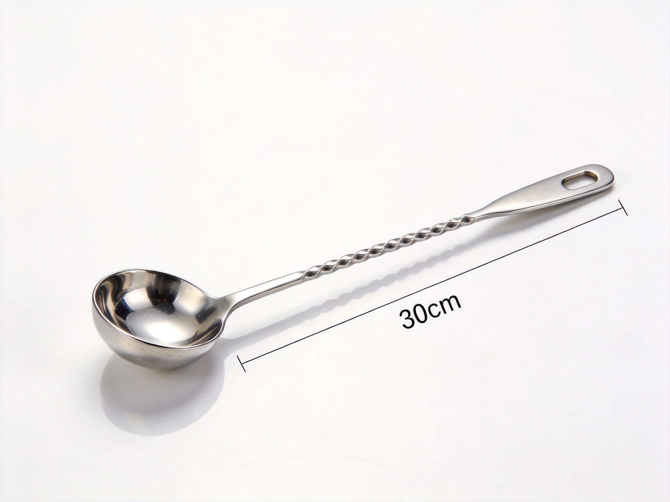 Stainless Steel Round Bottom Bar Spoon Ice Scoop