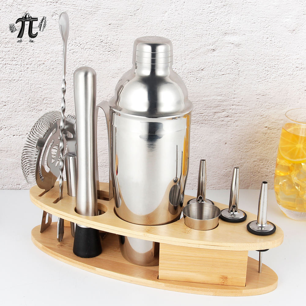 2025 New Arrivals Reusable Eco-Friendly Mirror Polish Stainless Steel Barware Accessory Complete 6pcs 18oz Martini Margarita Bar