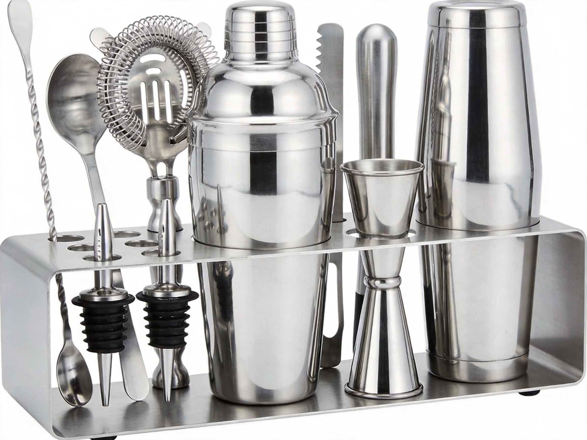 Paceon 12-Piece Modern Metal Mixed Bartending Kits Home Bar Tools
